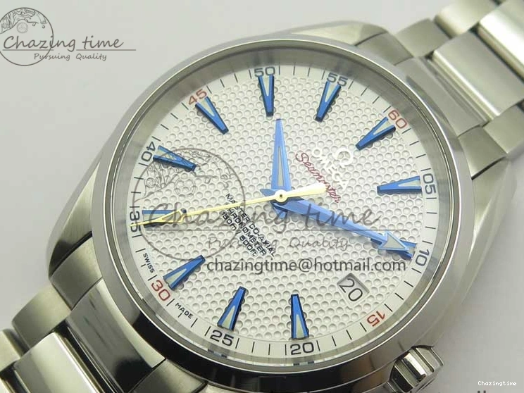 0121 Bright Aqua Terra Master Ryder Cup Edition VSF 1:1 Best Edition White Textured Dial on SS Bracelet A8500 Super Clone 8018